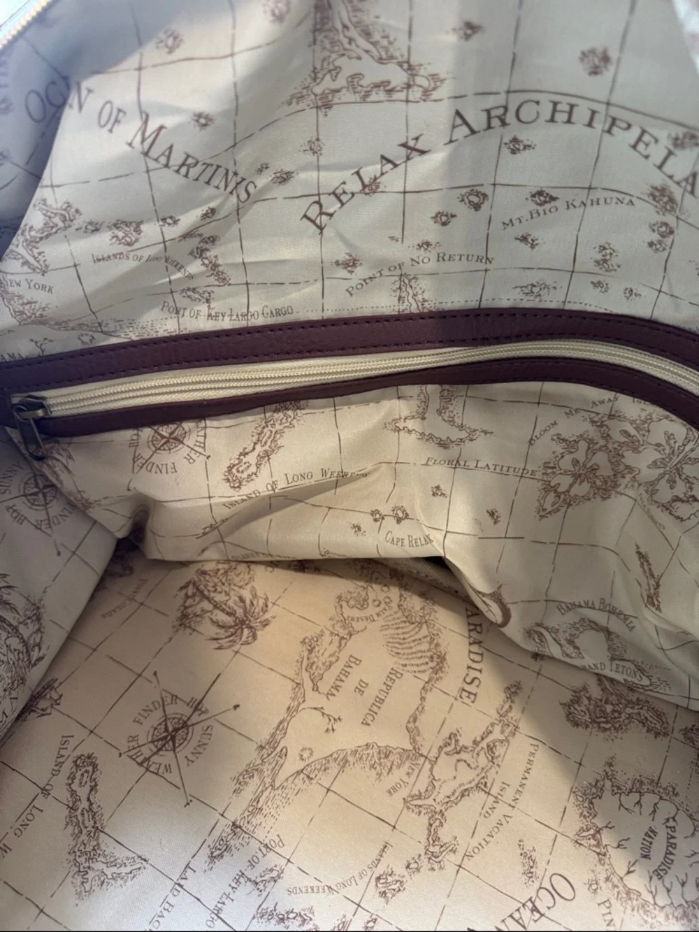 Tommy Bahama Relax Canvas Leather Duffle Bag Y2K
